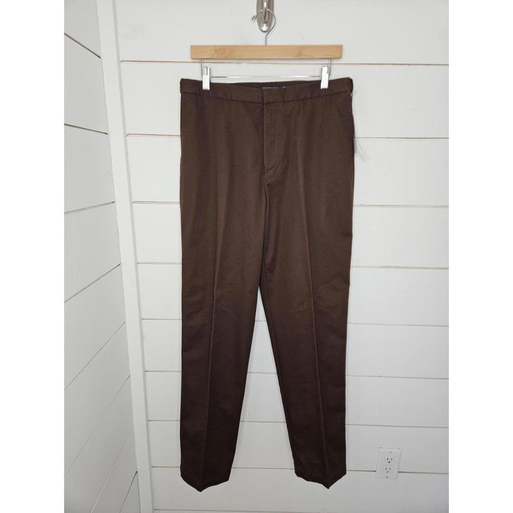 NWT Dockers size 14 brown cotton pants. Flat front